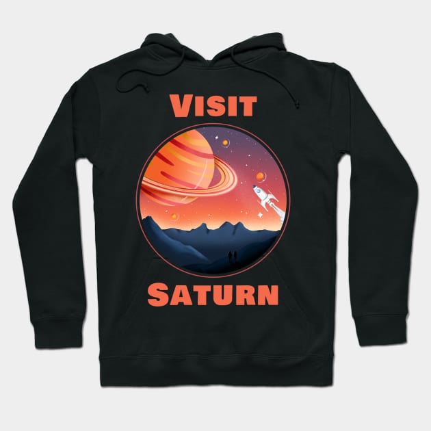 Visit Saturn Hoodie by RockettGraph1cs